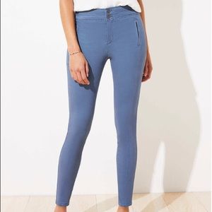 LOFT NWT Petite High Waist‎ Skinny Sateen Pants